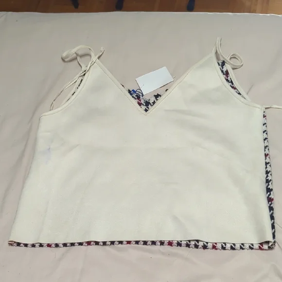Zara Multicolor Houndstooth Camisole - Picture 7 of 7